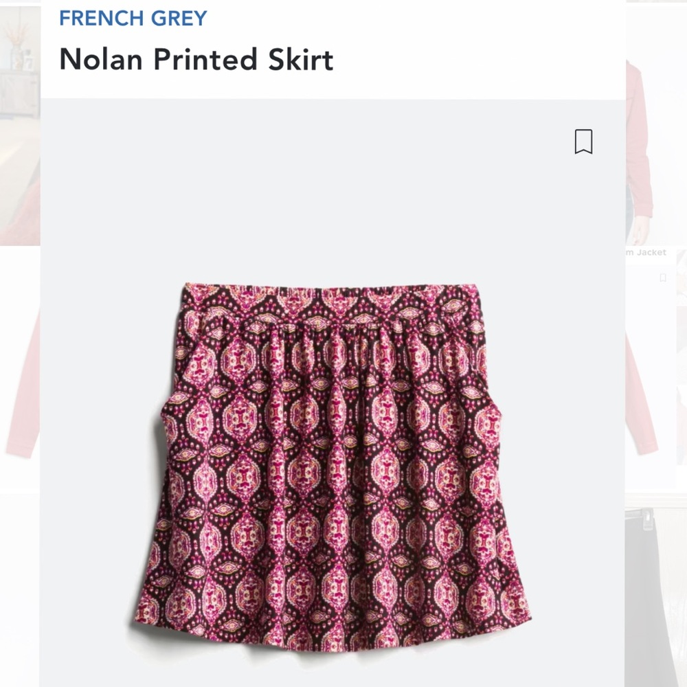 French Grey, Skater Skirt With Pockets, 1X